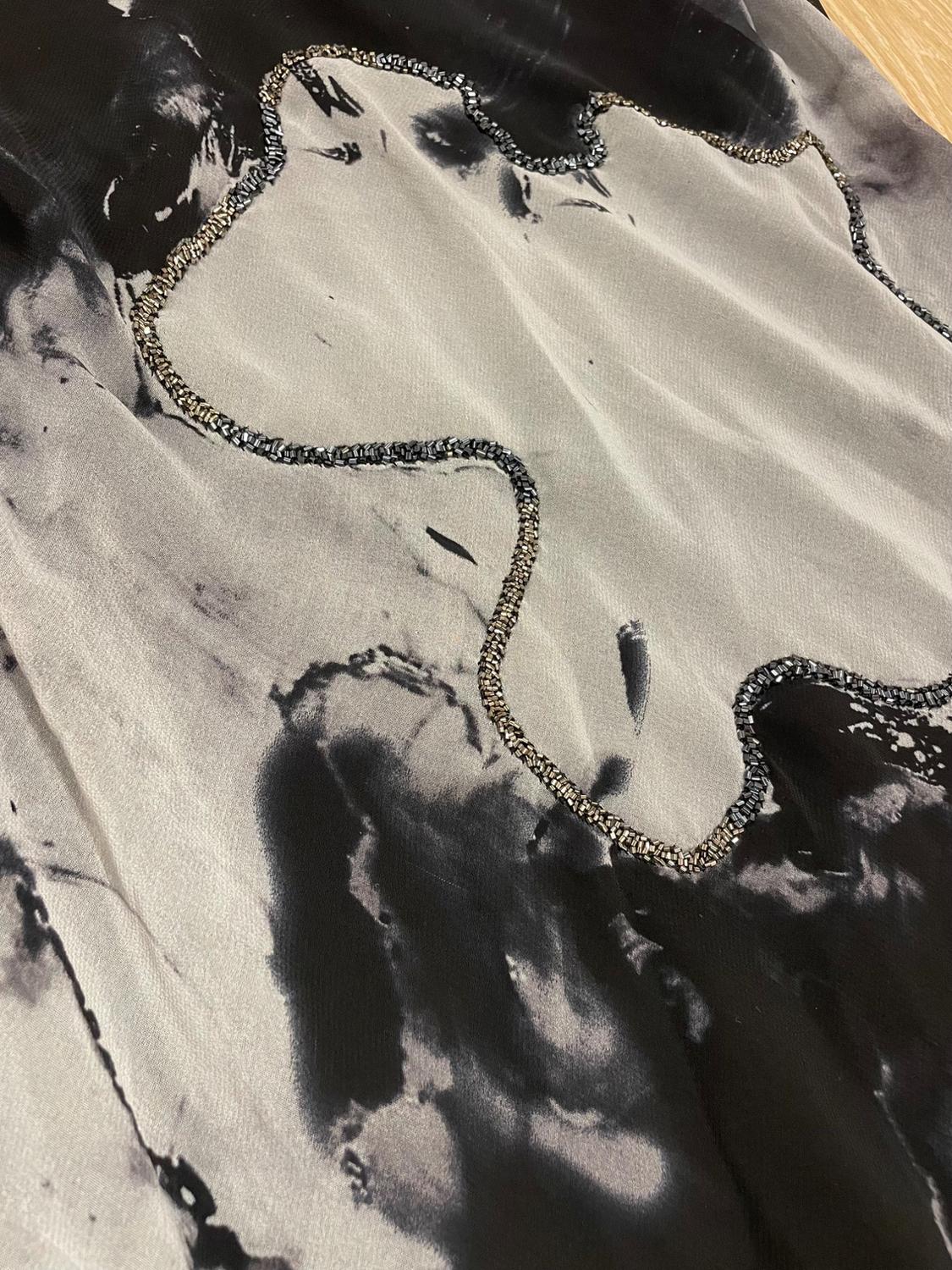 BEADED TIE-DYE HALTER DRESS - Image 4