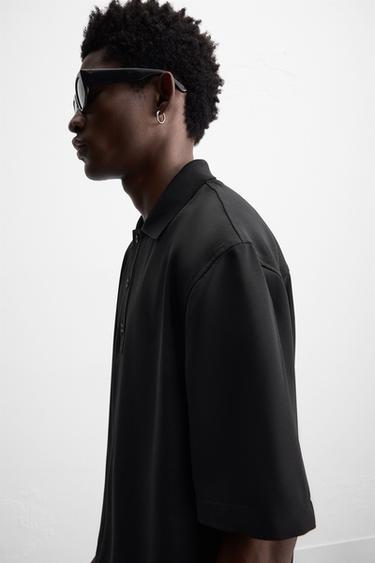 POLO FLUIDE - Noir de Zara - Image 5