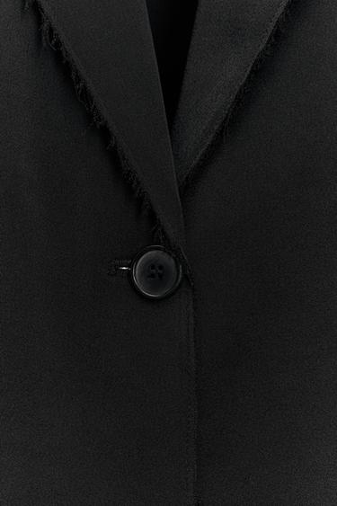 SATIN SUIT BLAZER 50TH ANNIVERSARY - Black by Zara - Image 4