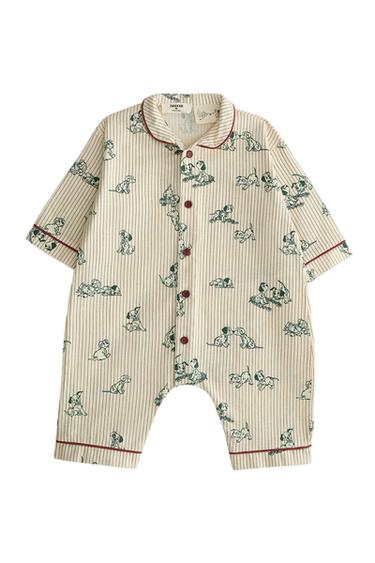 BABY 101 DALMATIANS ©DISNEY CHRISTMAS FLANNEL ROMPER - Light beige by Zara