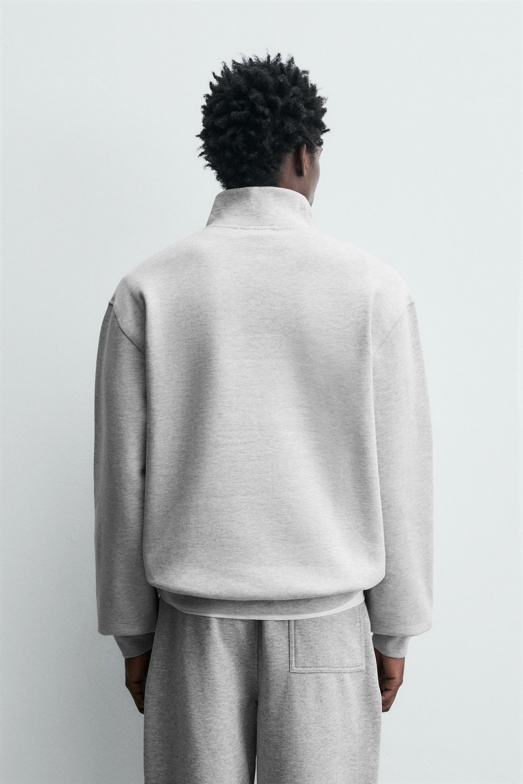 BASIC QUARTER-ZIP SWEATSHIRT
