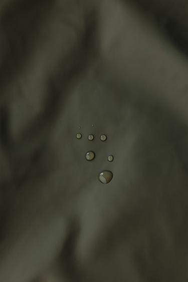 RUBBERISED WATER-REPELLENT FAUX SHEARLING JACKET - Khaki by Zara - Image 8