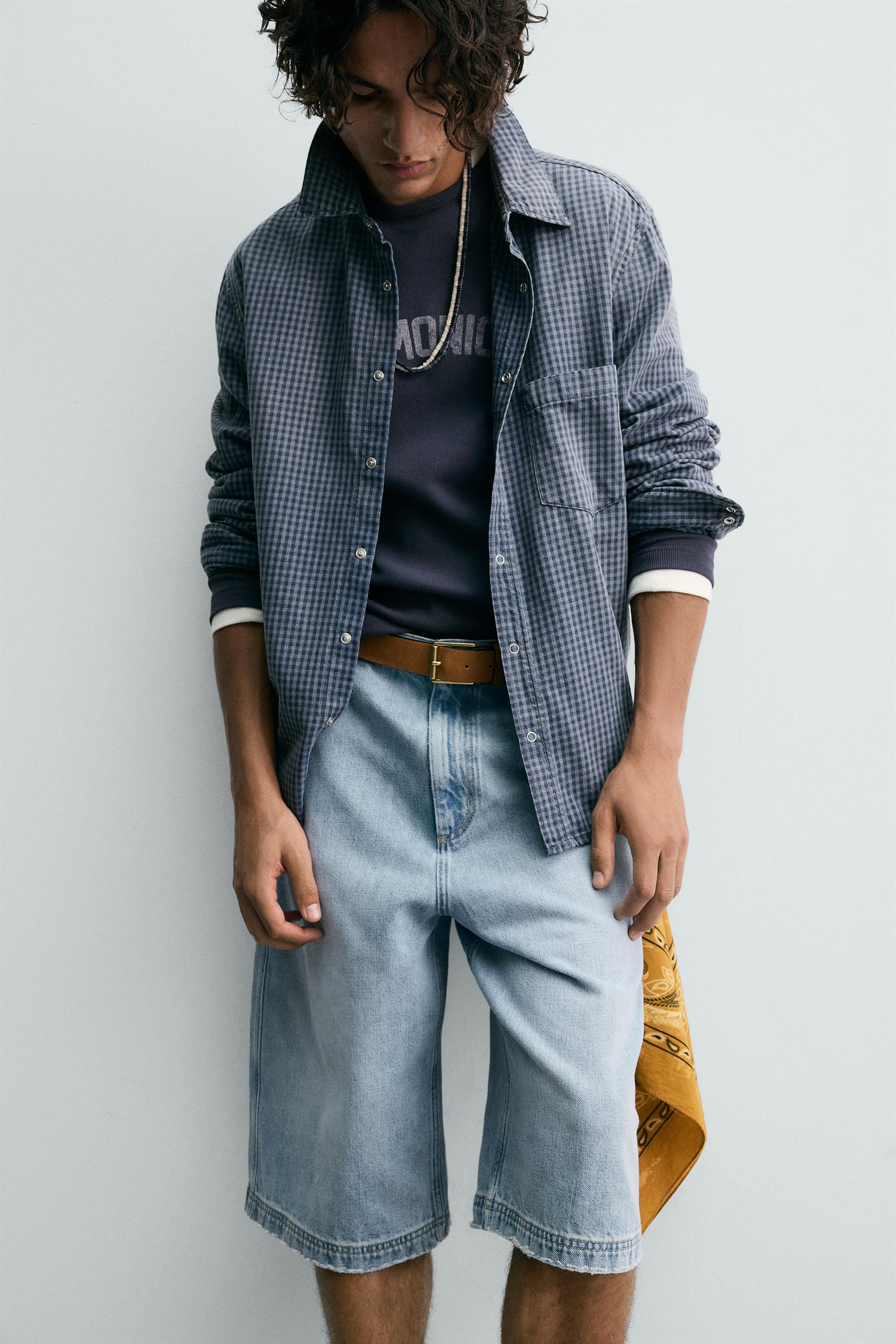 RELAXED FIT DENIM SHORTS
