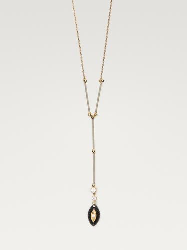 Zara Shimmery rhinestone necklace - Golden