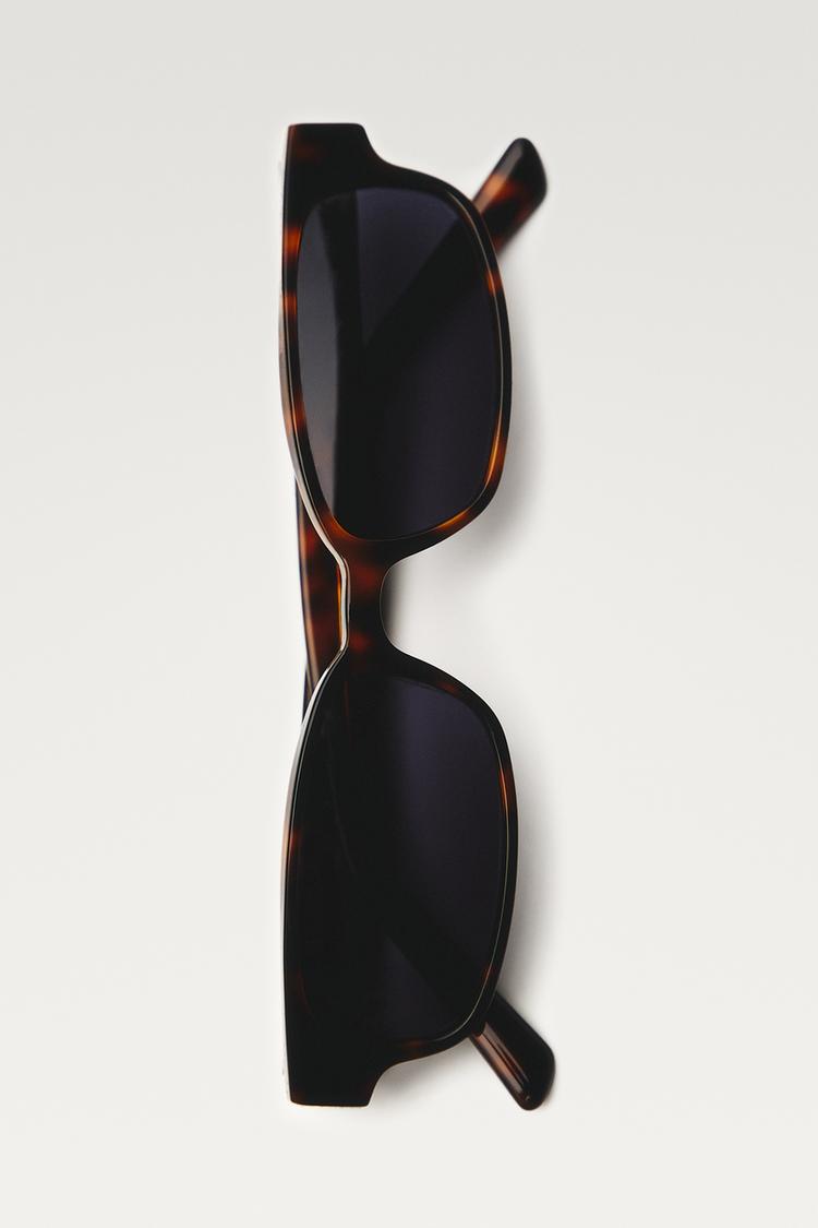 Tortoiseshell-effect sunglasses — Caramel