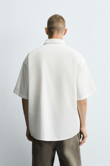 EMBROIDERED STRIPED SHIRT - striped by Zara - Image 2