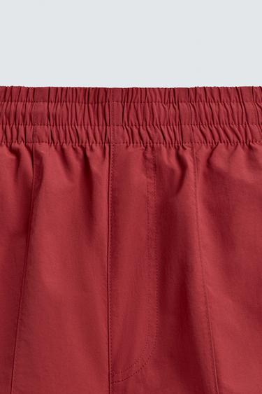 TECHNICAL JOGGERS WITH CONTRAST SIDE TAPING - Red by Zara - Image 7
