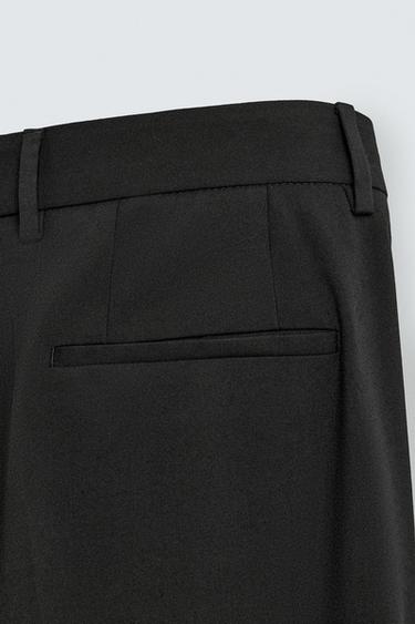 LOOSE-FITTING FLARED TROUSERS - Black by Zara - Image 10