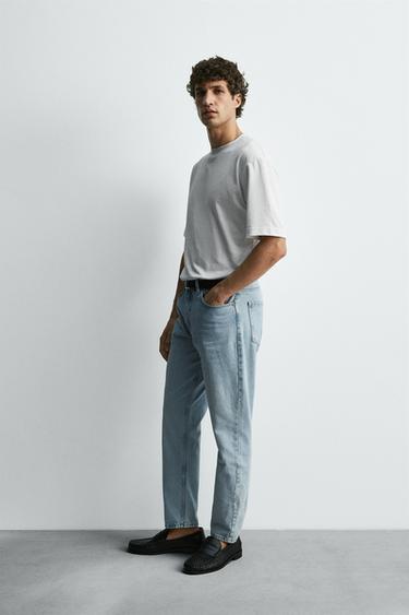 SLIM FIT TAPERED JEANS - Light blue de Zara - Image 3