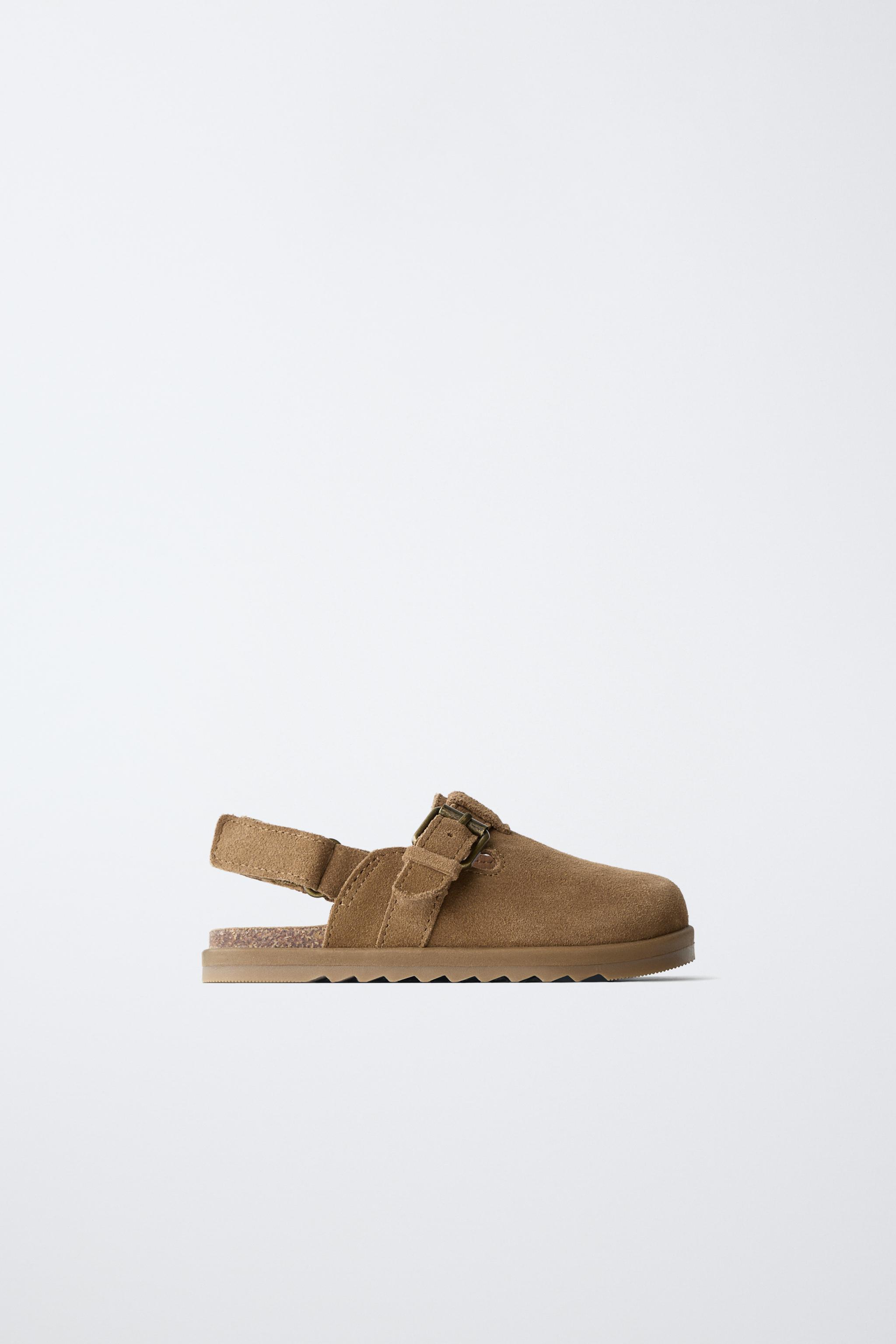 Детские сабо Zara LEATHER CLOGS