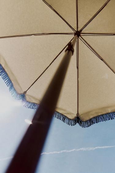 FRINGED BEACH UMBRELLA (ø 135CM) - Multicoloured by Zara