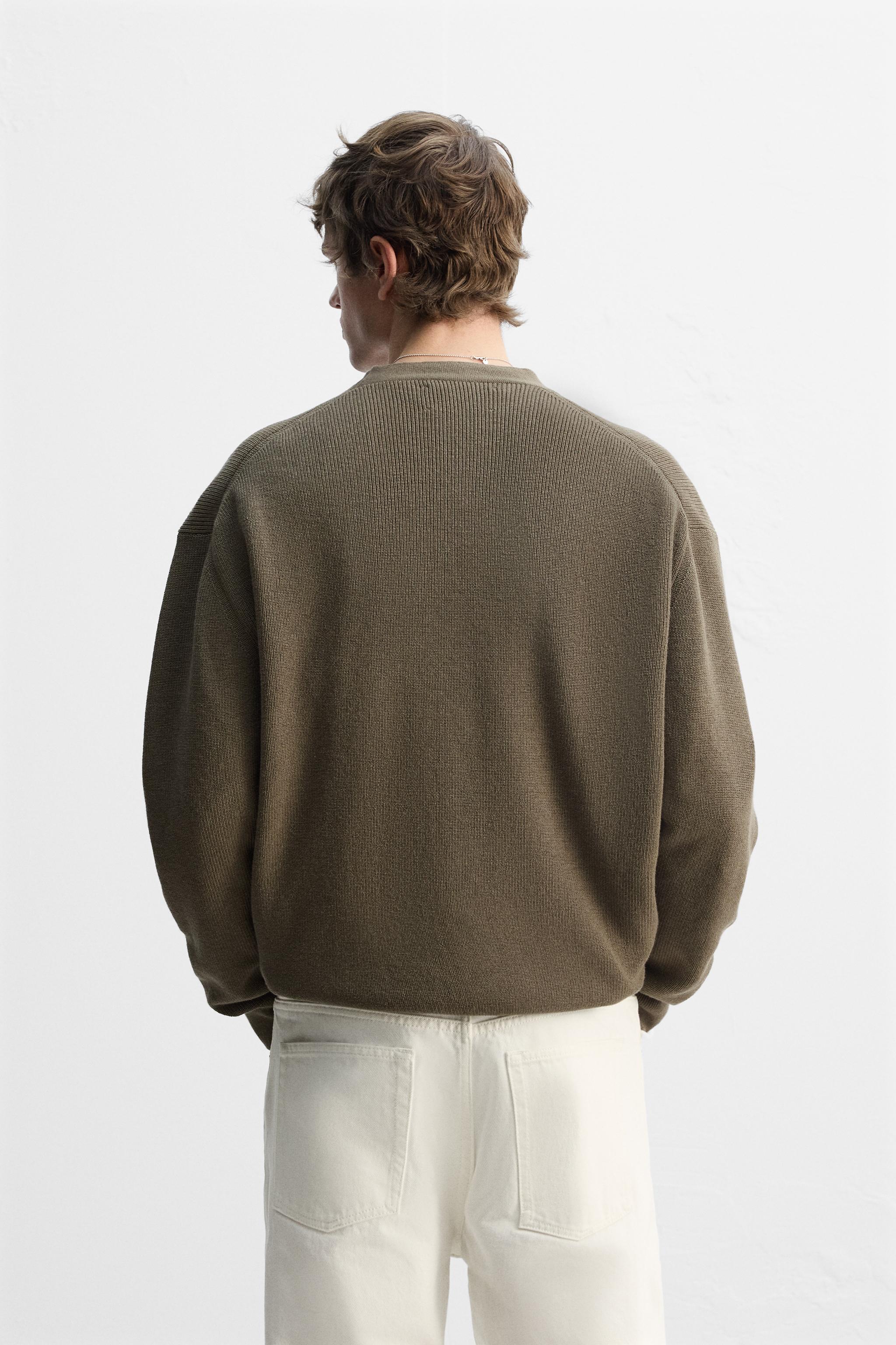 コットンブレンドカーディガン - ベージュ | ZARA Japan / 日本