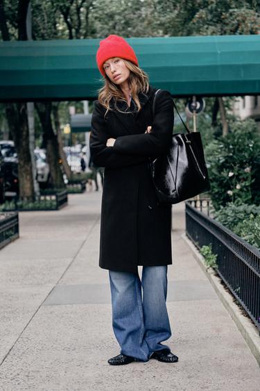 SOFT SHOULDER PAD COAT — Black 1