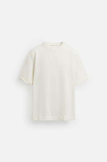 TEXTURED REGULAR FIT SWEATSHIRT - Oyster-white by Zara - Image 5