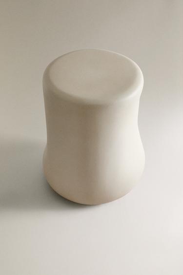 PAPIER-MÂCHÉ SIDE TABLE - Light grey by Zara - Image 1