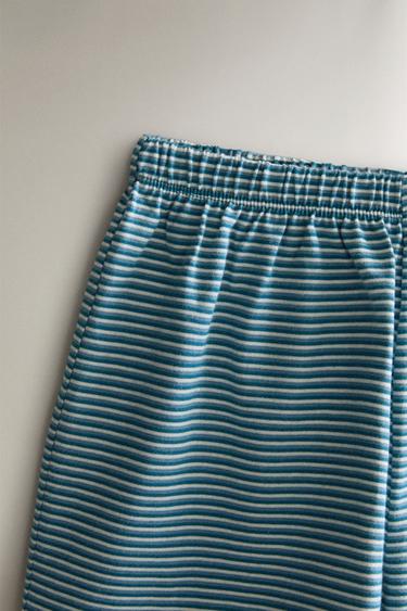 PYJAMA ENFANT RAYÉ - Bleu de Zara - Image 4