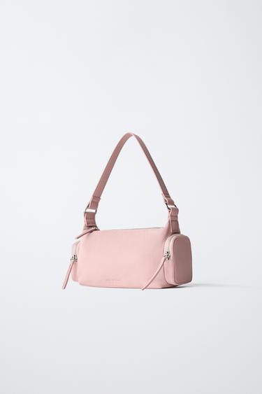 SHOULDER BAG WITH POCKETS — Pink 2