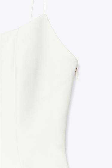 TOP ÉLASTIQUE PÉPLUM - Blanc cassé de Zara - Image 7