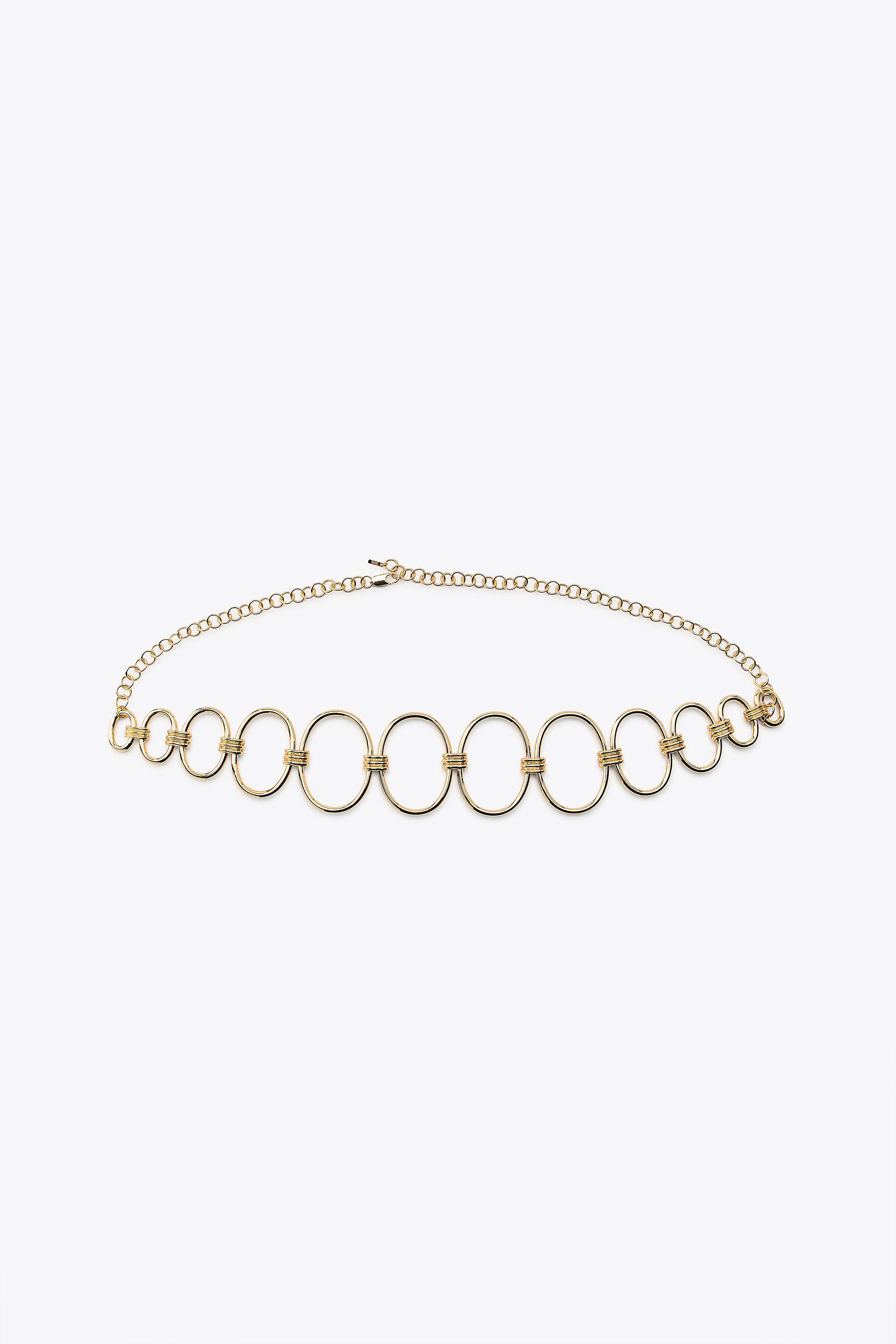 METAL CHAIN BELT - Golden | ZARA United States