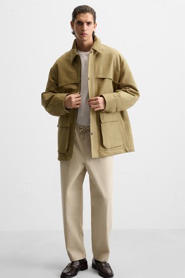 CARROT FIT TROUSERS - Ecru by Zara - Image 3