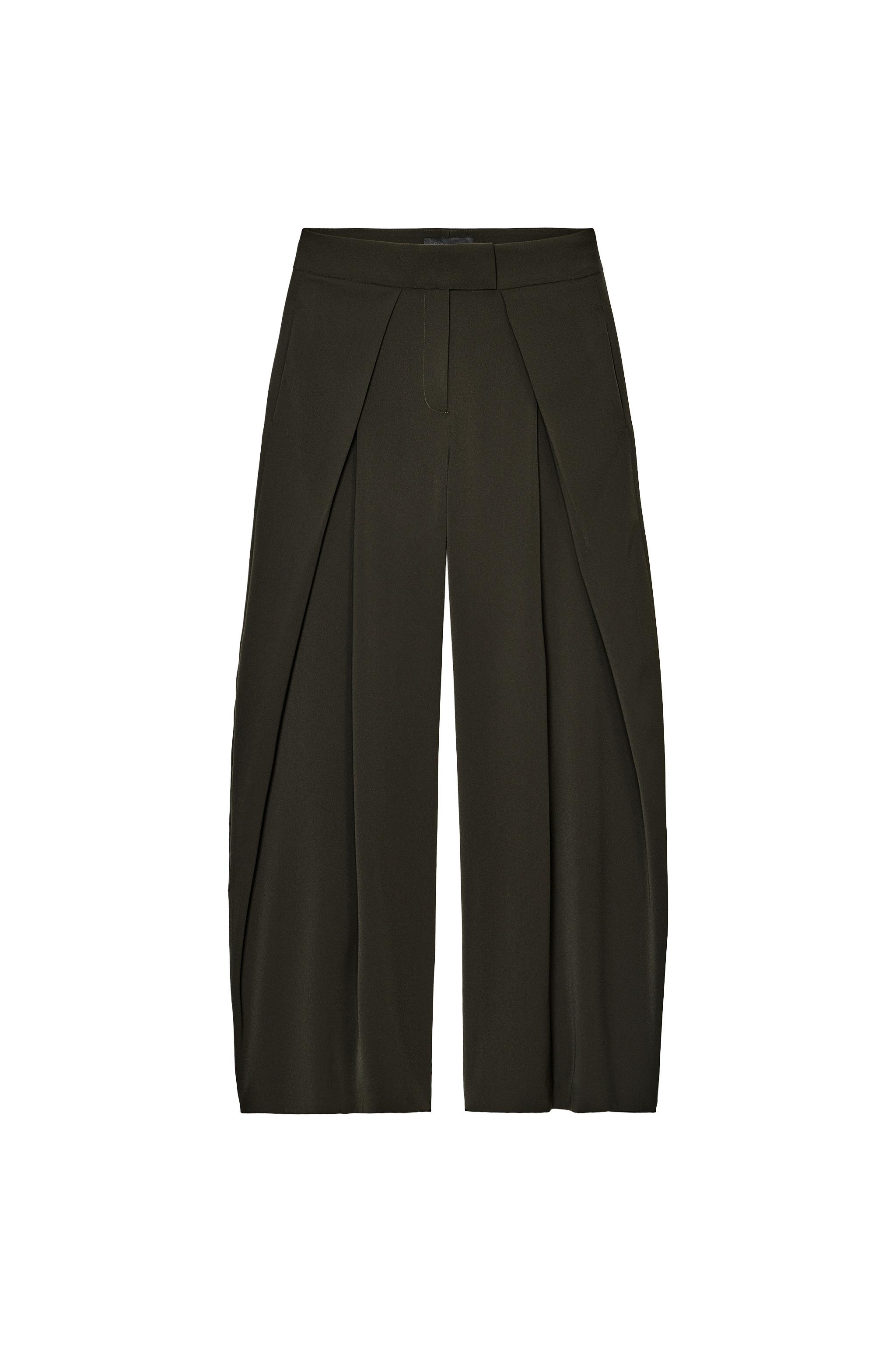 ZW COLLECTION GENİŞ PAÇA PANTOLON - çizgili | ZARA Türkiye / Turkey