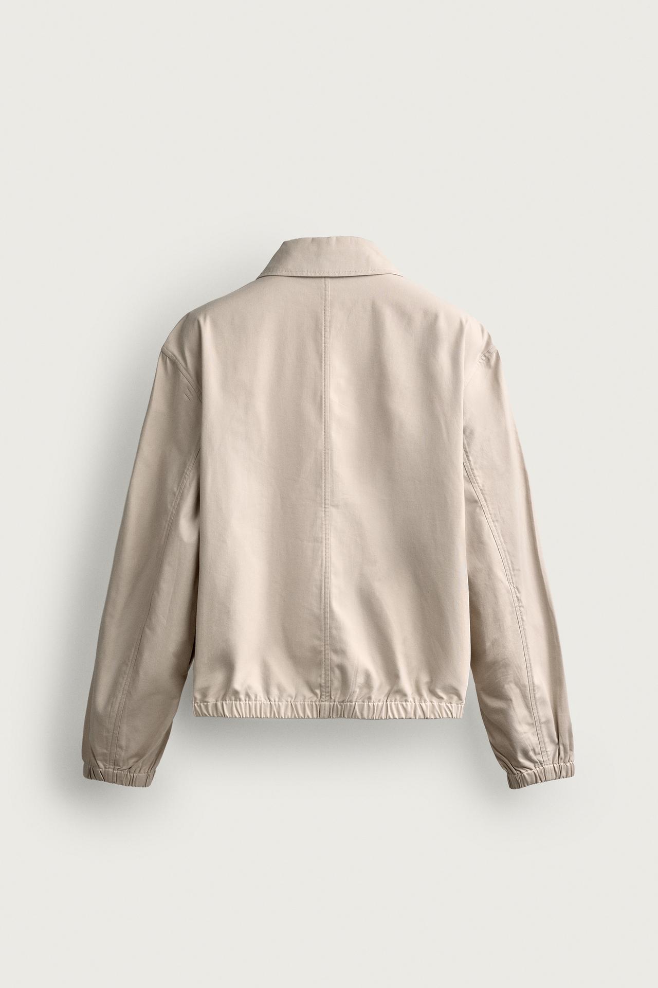 LIGHTWEIGHT COTTON-LYOCELL JACKET — Sand