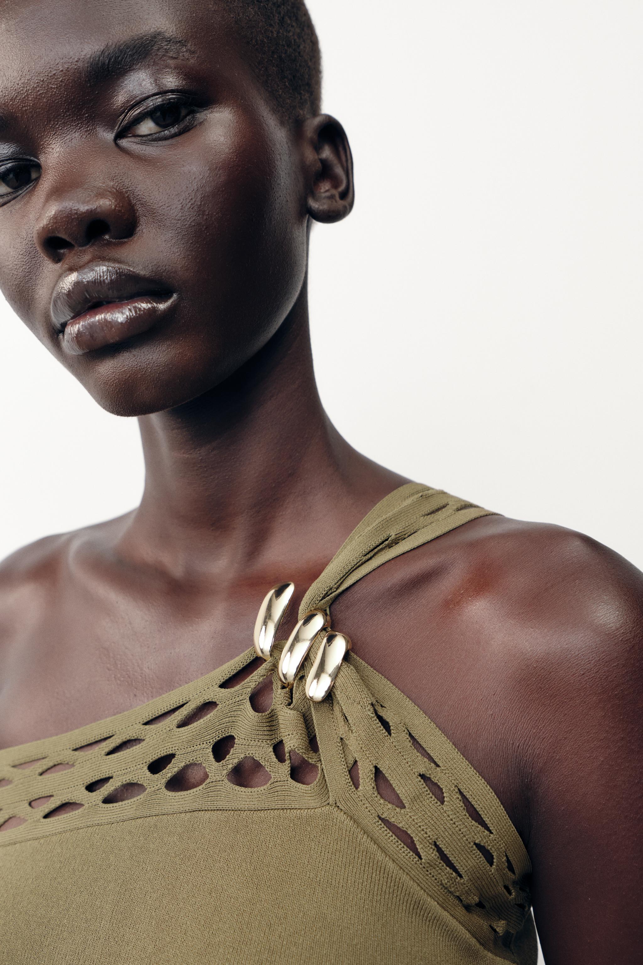 TOP EN MAILLE ASYMÉTRIQUE