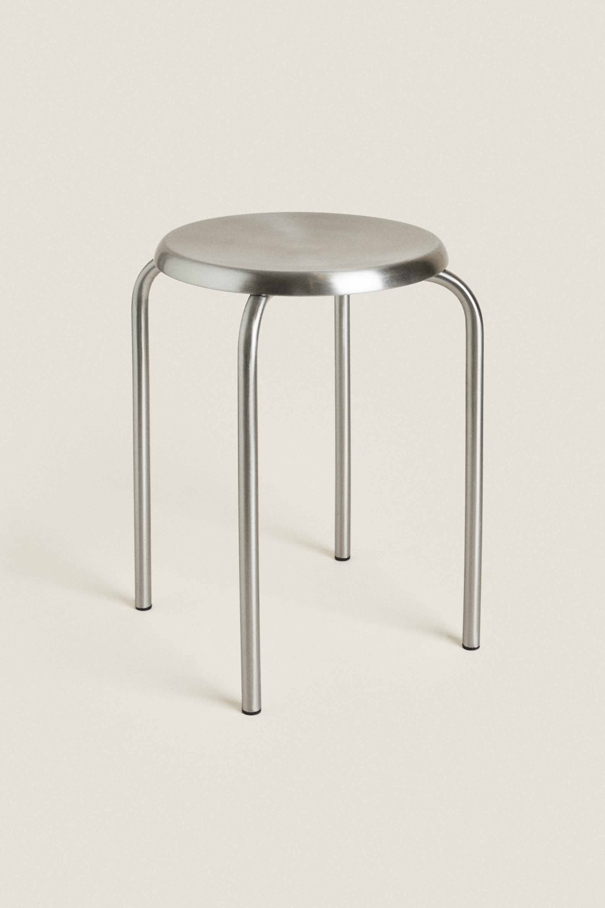 Stool store steel round