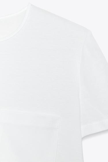 MERCERISED COTTON T-SHIRT - White by Zara - Image 6