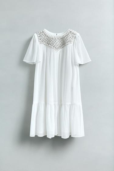 GEM DRESS - Ecru by Zara