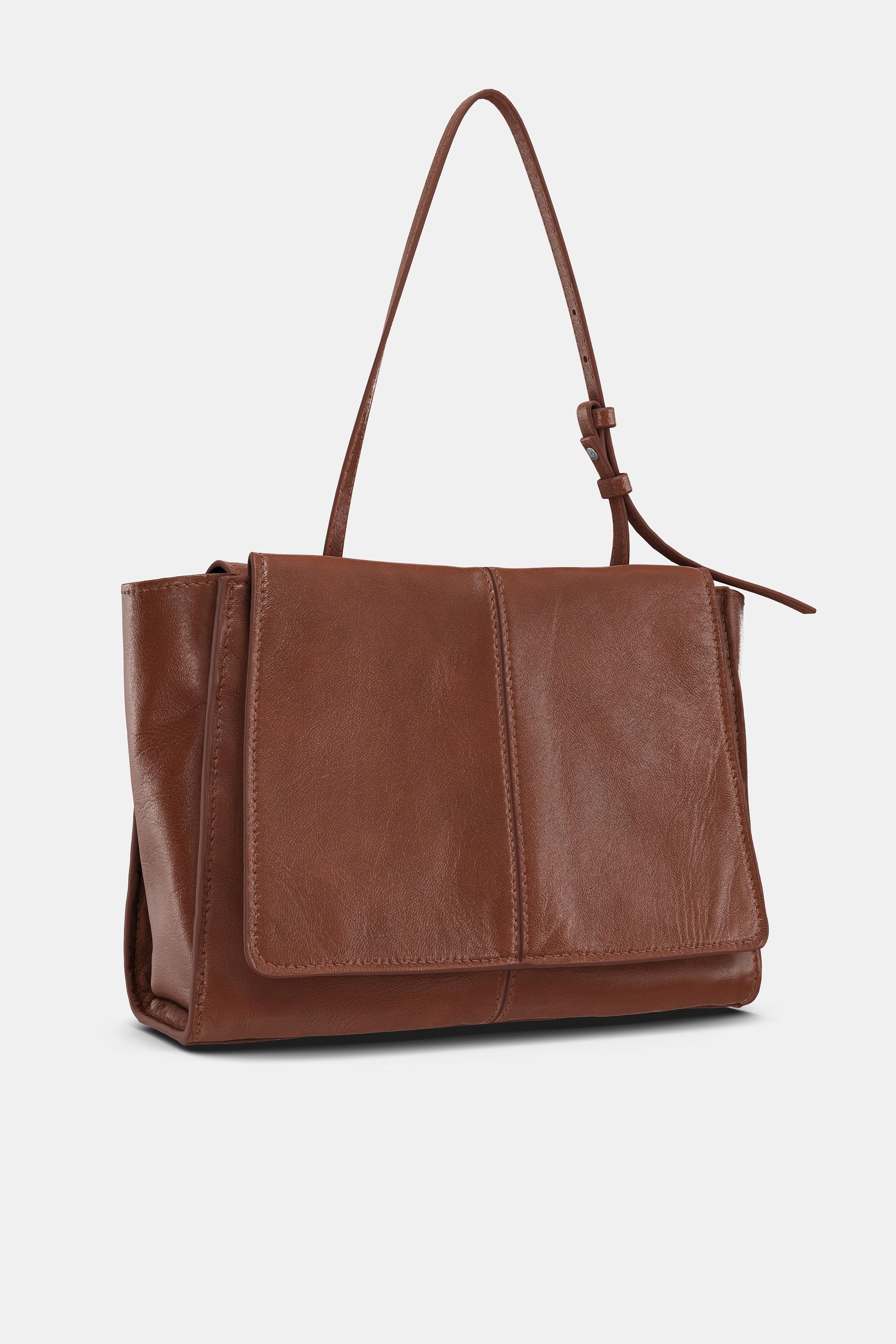 レザーダブルポケットミニトートバッグ - チェリーレッド | ZARA Japan 