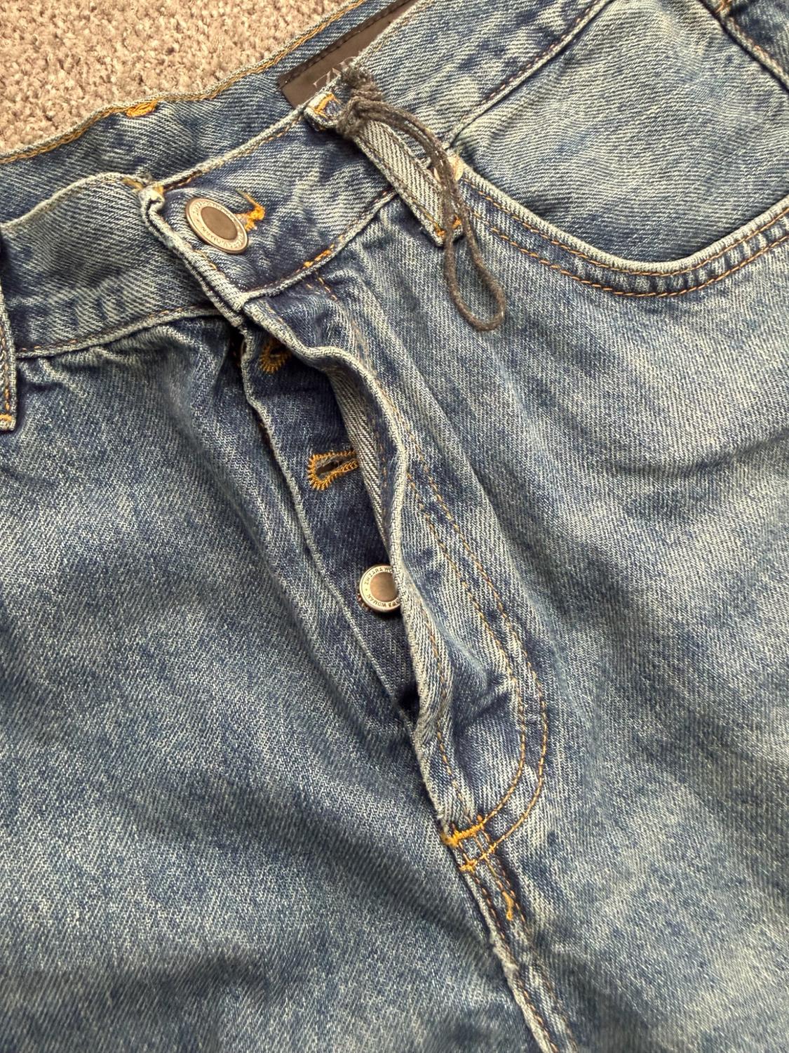 ZW COLLECTION BAGGY MID-WAIST JEANS - Image 3