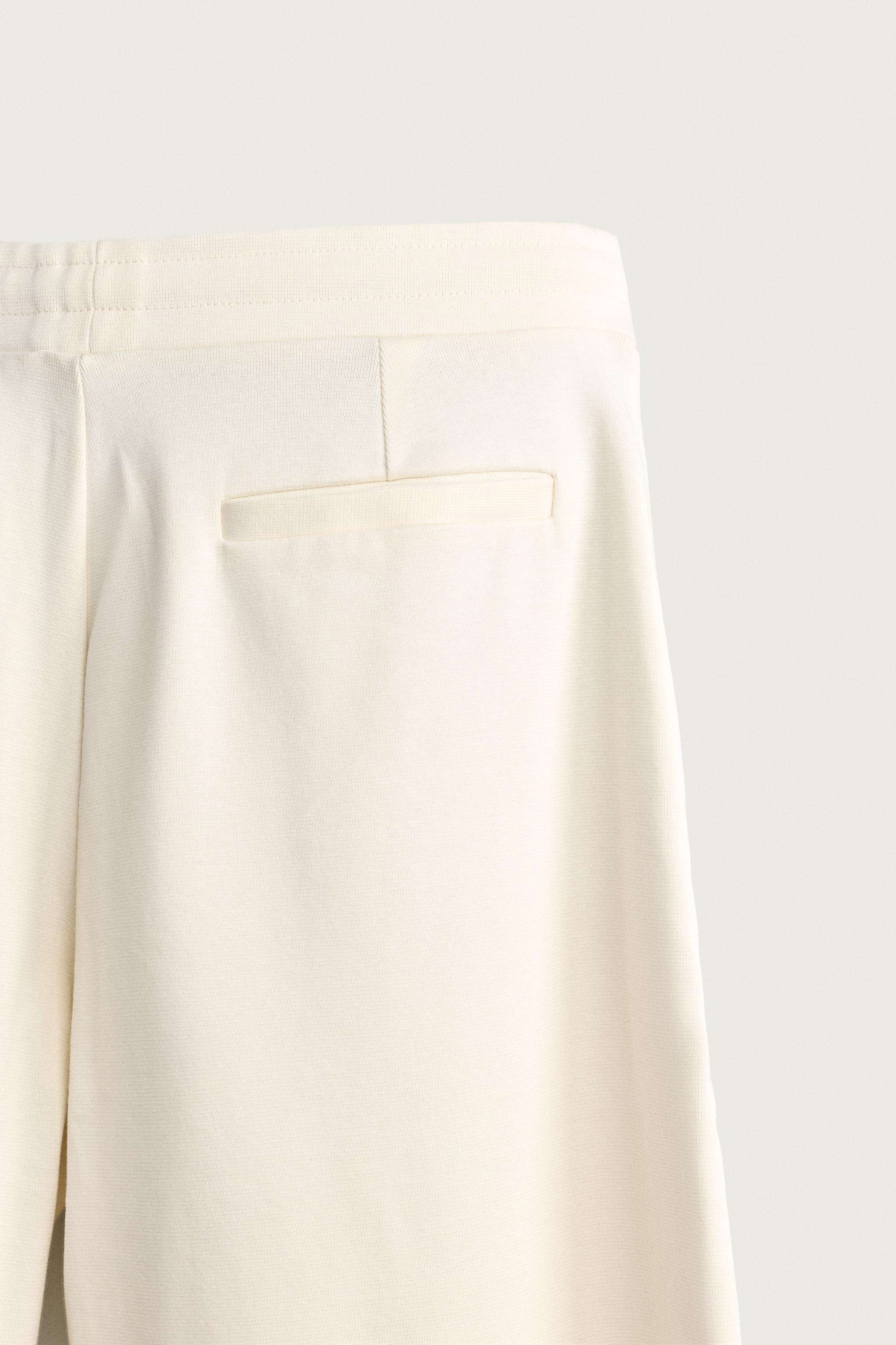 Мужские брюки Zara COMPACT RIB BALLOON FIT PANTS — фото 9
