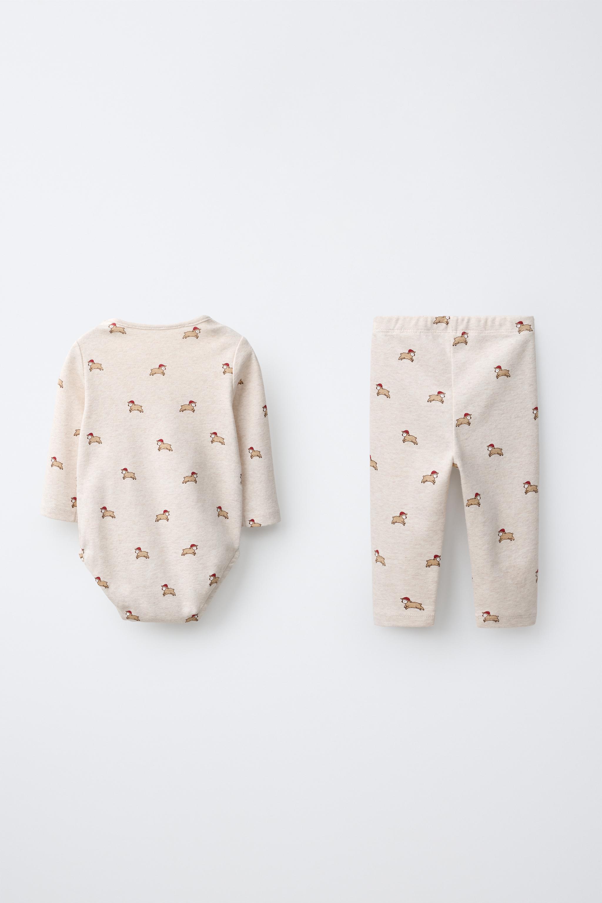SHEEP PRINT BODYSUIT AND LEGGING SET