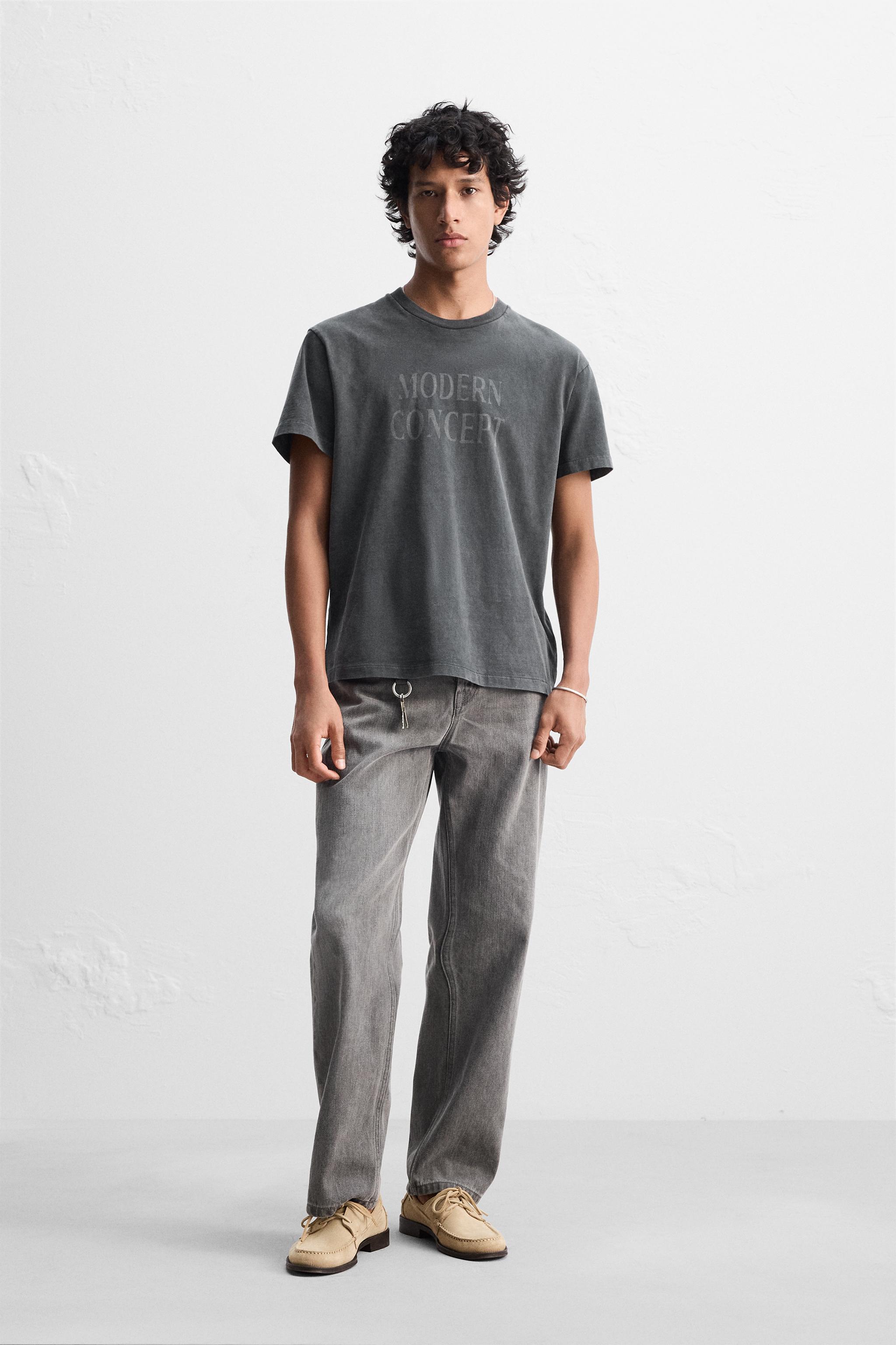 WASHED PRINTED T-SHIRT