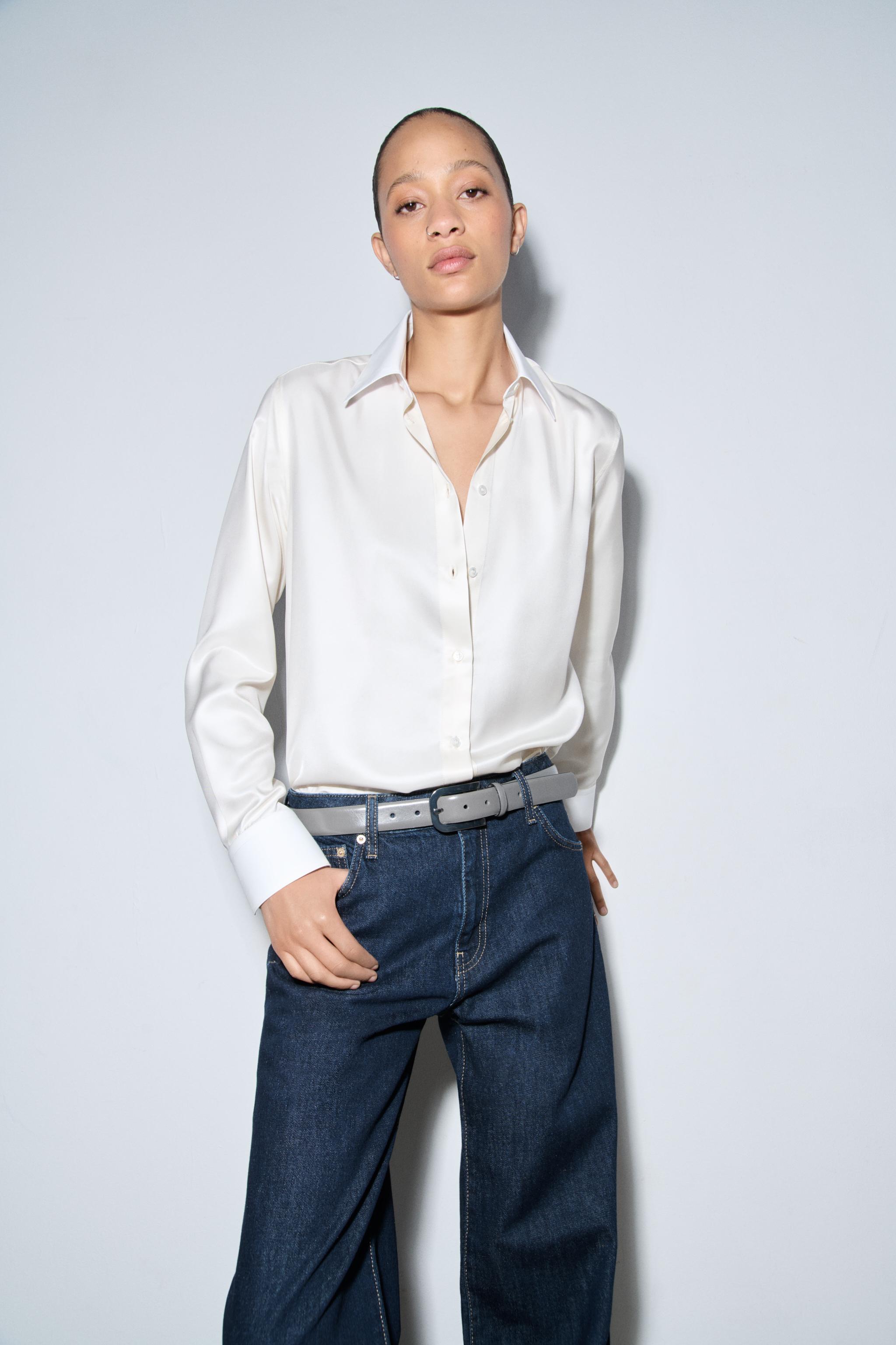 【ZARA】WIDE LEG パンツ ZW COLLECTION ブルー | 0340/041/407 ZW COLLECTION WIDE LEG PANTS - Blue | ZARA United States