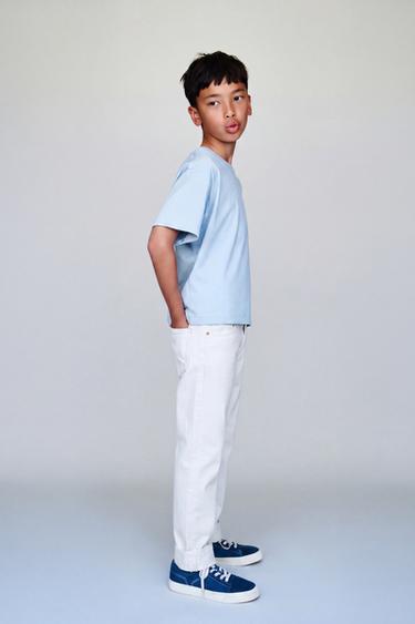JEANS STRAIGHT - Blanco de Zara