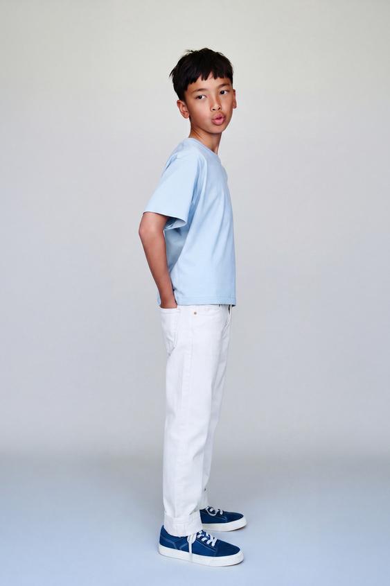 STRAIGHT-LEG JEANS - White by Zara - Image 0