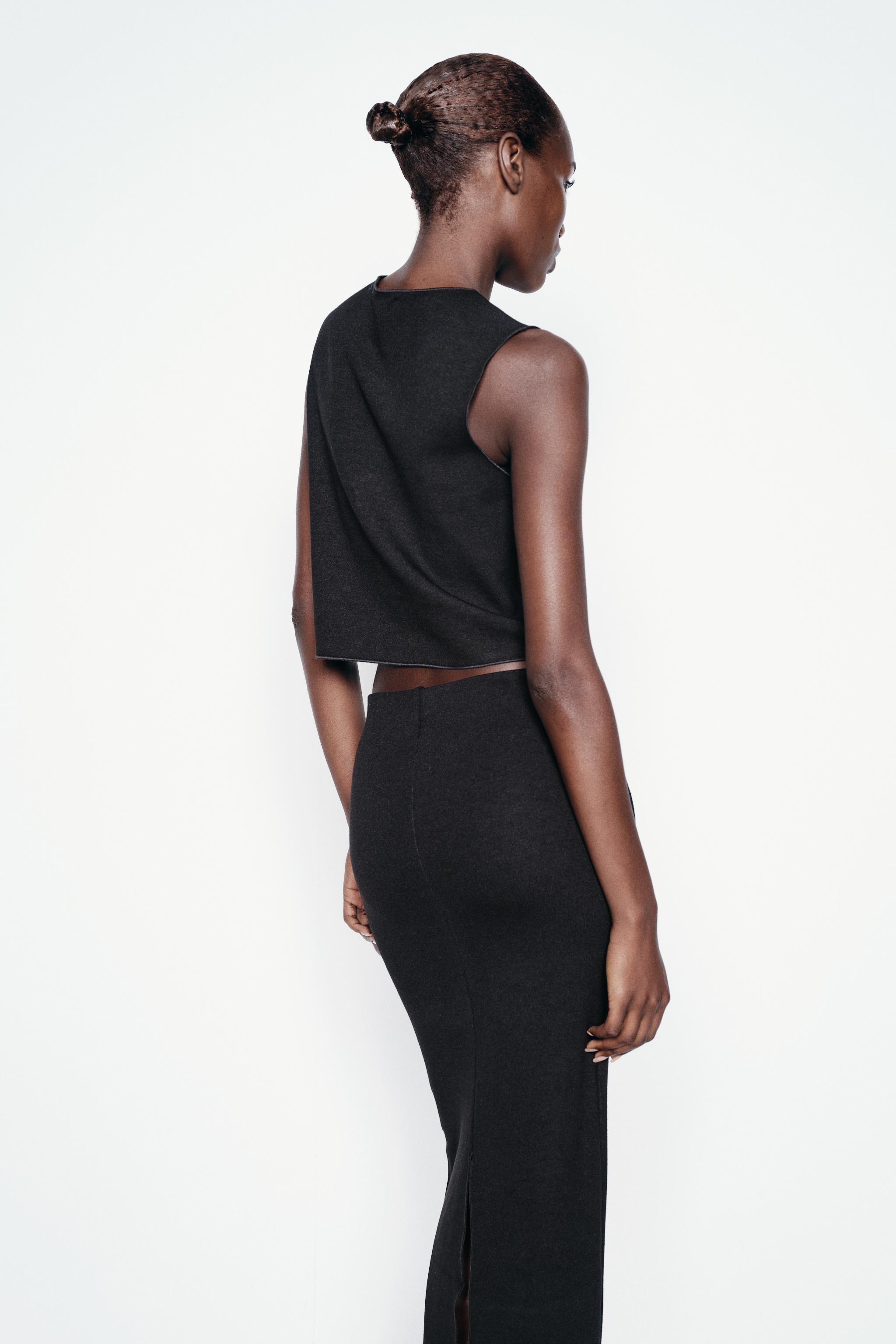 ストレッチニット トップベスト - ブラック | ZARA Japan / 日本