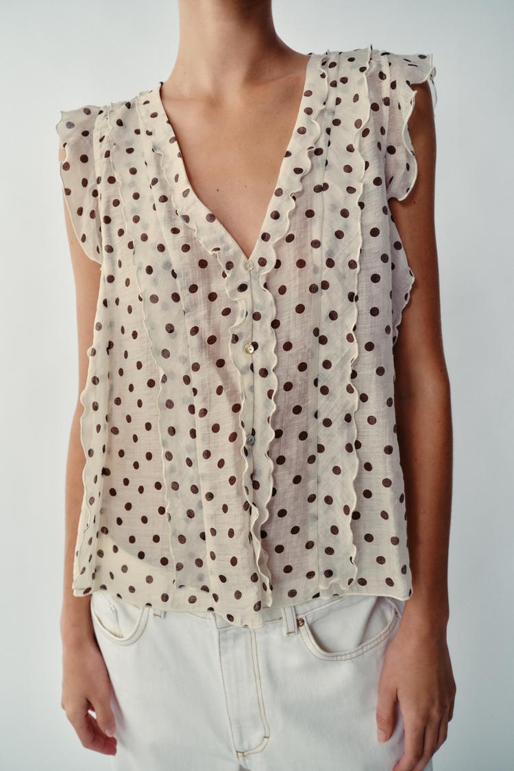 Blusa estampada de lunares 3