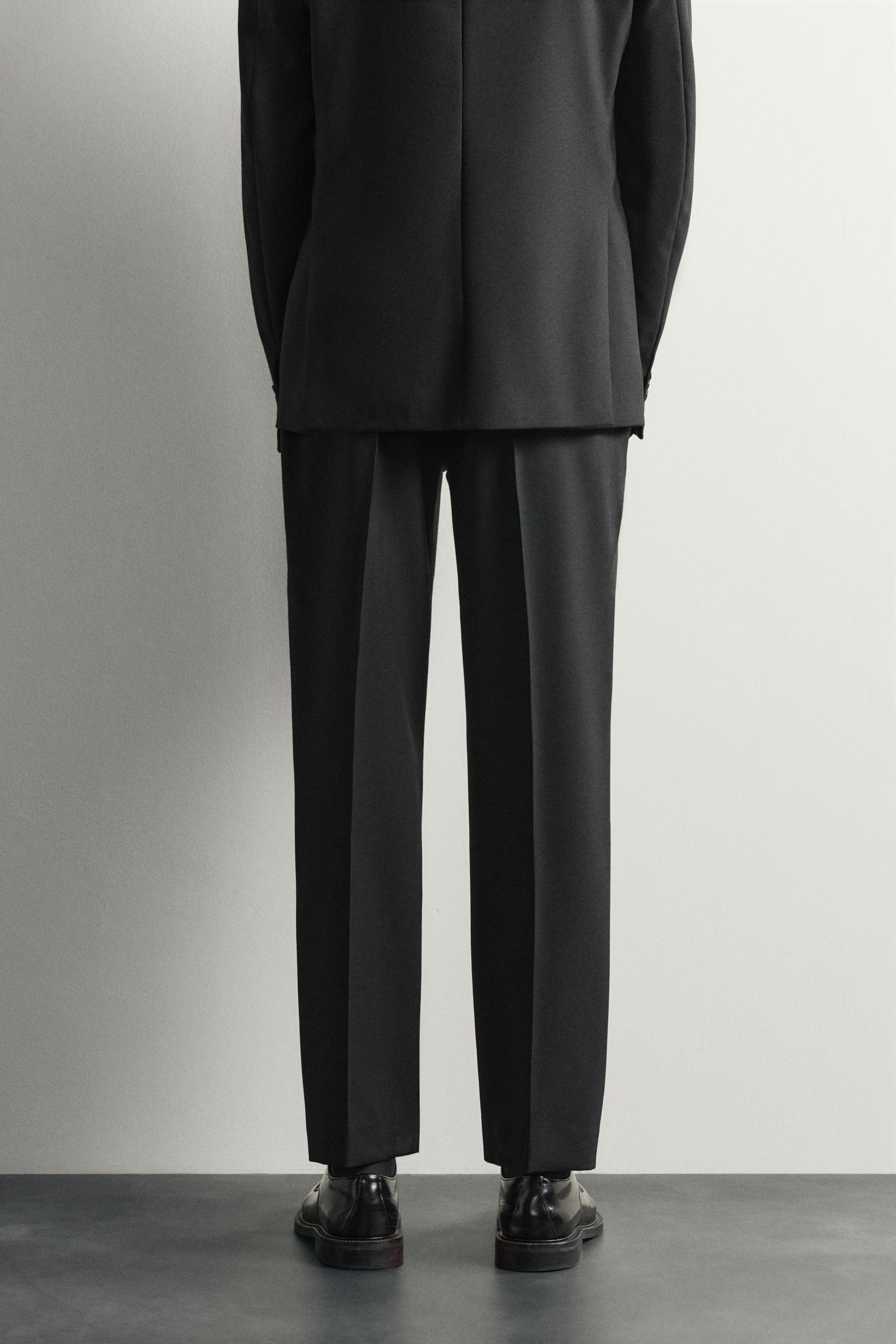 100% WOOL SUIT PANTS