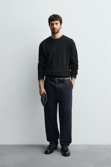 PURL KNIT SWEATER - Black by Zara