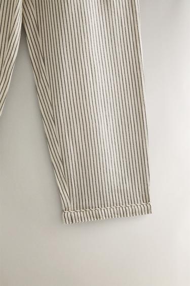 ENSEMBLE PYJAMA RAYURES NOËL (ENSEMBLE DE 2) - Blanc cassé de Zara - Image 4