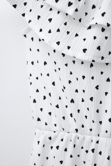 COMBI-SHORT CŒURS - Blanc / Noir de Zara - Image 3