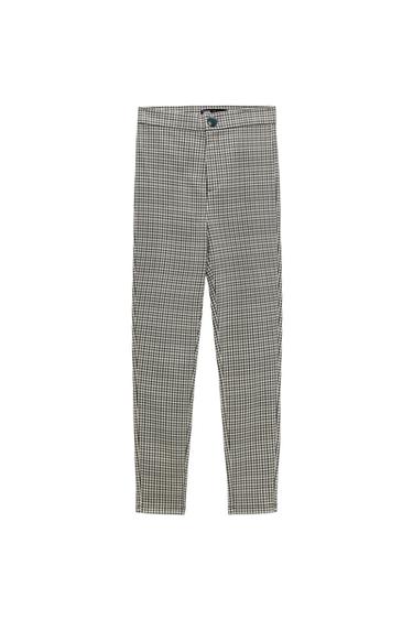 TEXTURED CHECK LEGGINGS