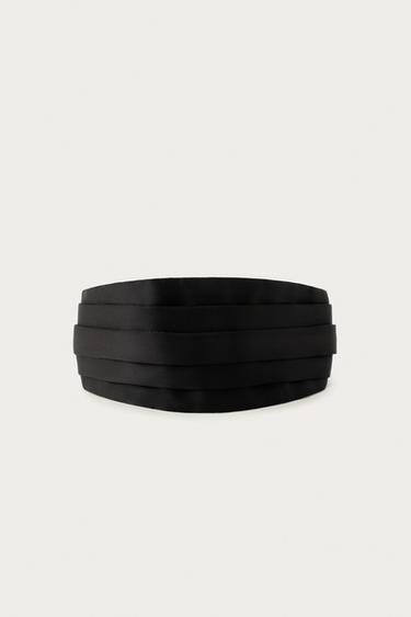 MARISA BERENSON X ZARA SATIN TURBAN HEADBAND - Black by Zara - Image 3