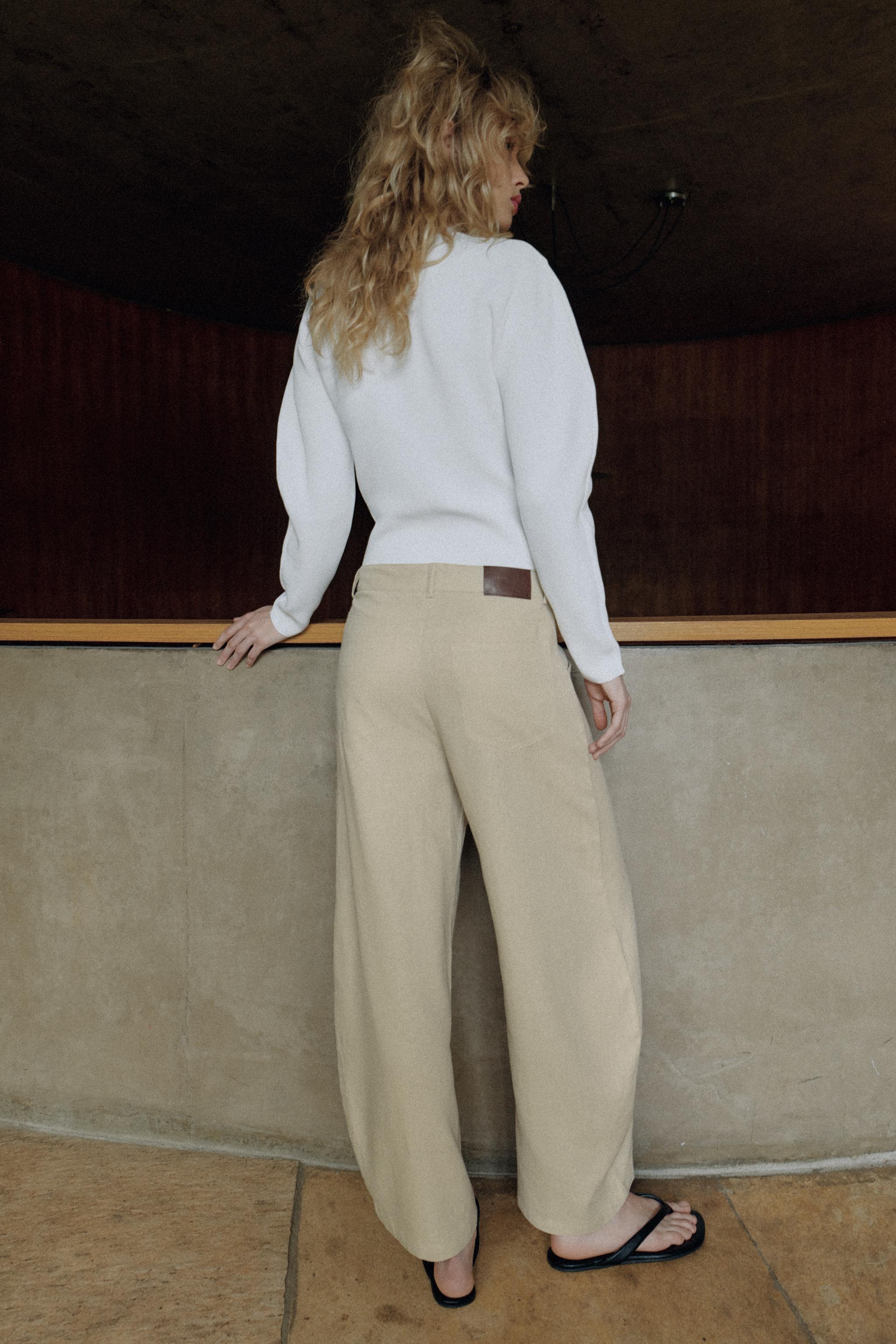 PANTALON BALLON AVEC LIN