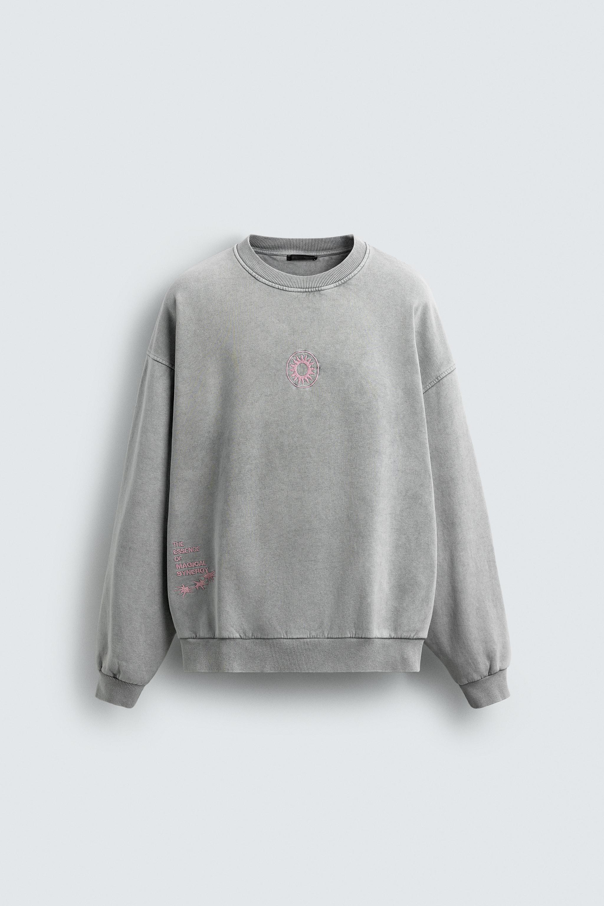 クルーネックスウェットシャツ – メンズ | ZARA 日本