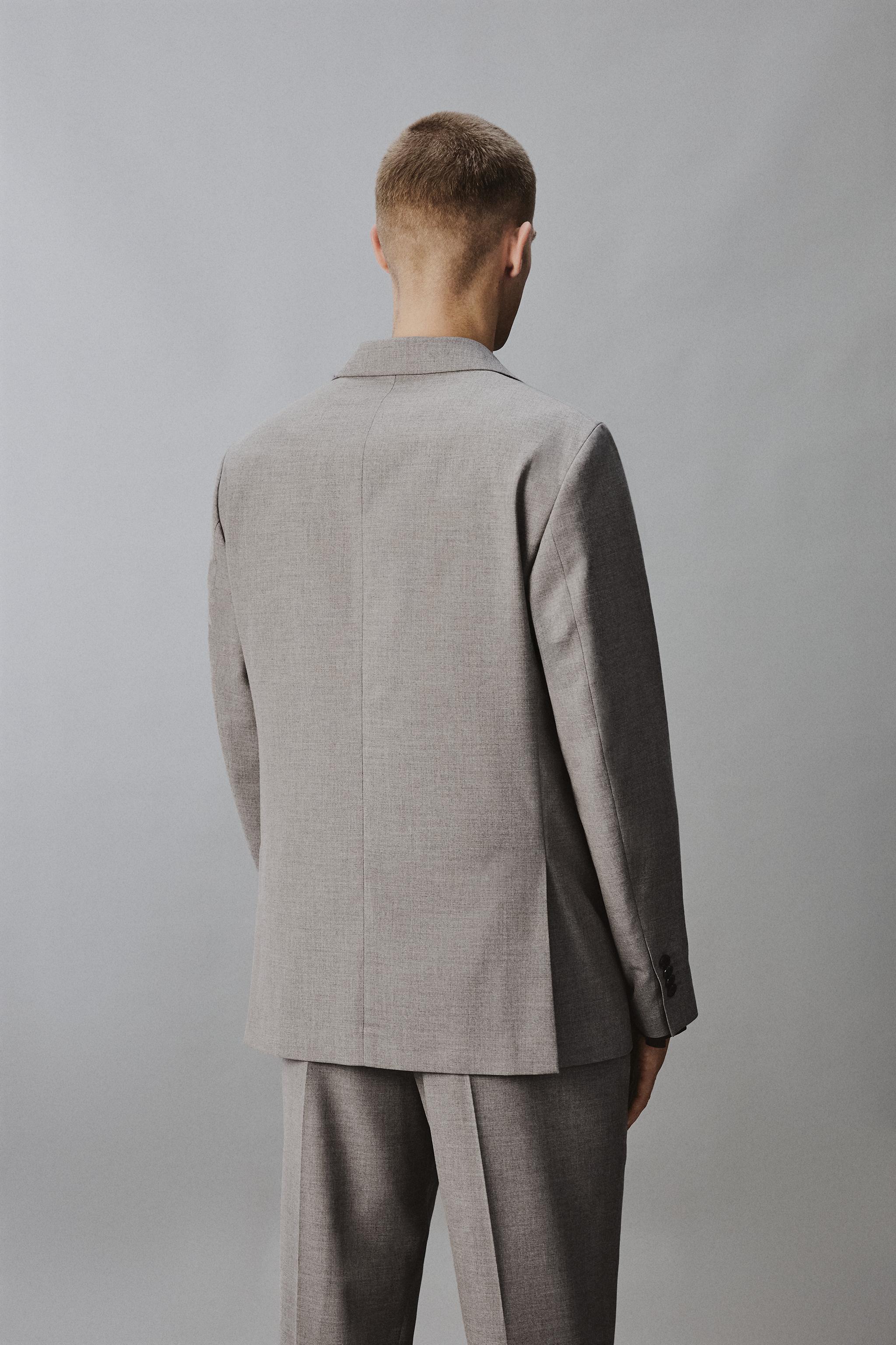 BLAZER REGULAR FIT COSTUME STRUCTURÉ