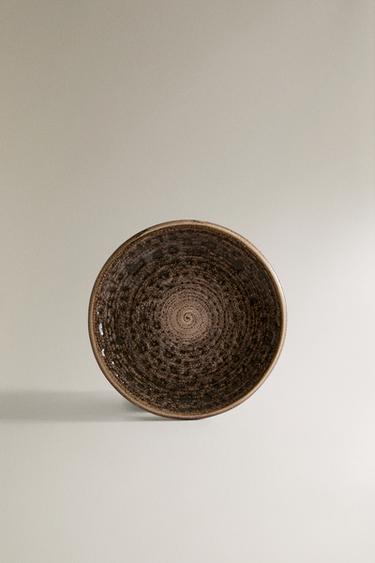 RAISED-DESIGN SIDE PLATE - Grey by Zara - Image 0